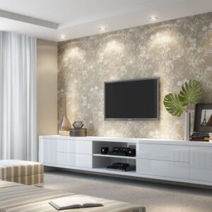 tele en recámara con home theatre