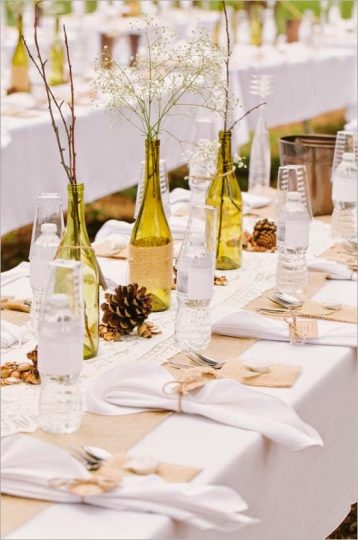 decoración botellas de cristal