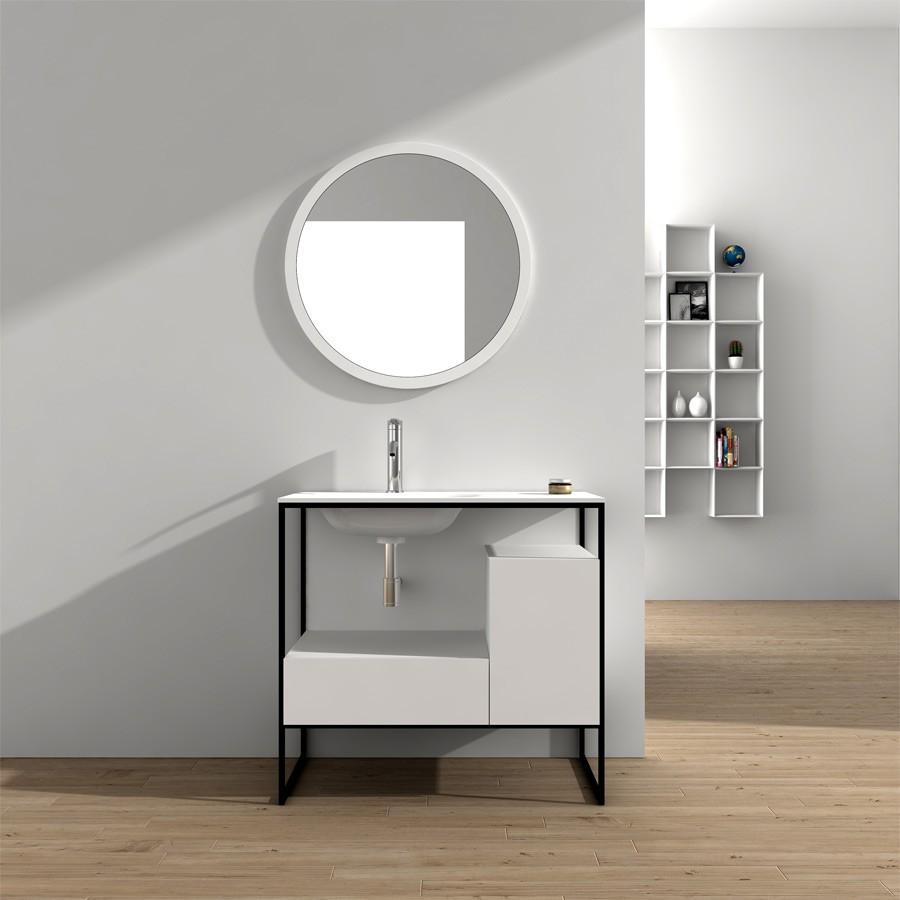 tocador tipo mesa con espejo independiente