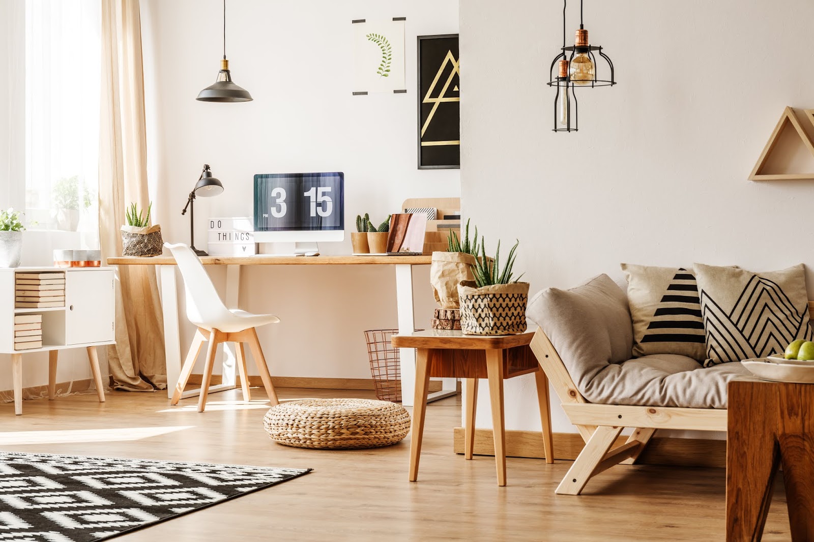 DIY: construye tú mismo un mueble auxiliar para el sofá y decora tu salón